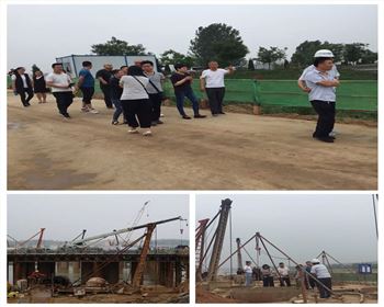 萬通公司組織員工觀摩康芝路建設(shè)活動